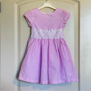 Sz5 Rare Editions Striped Seersucker Dress